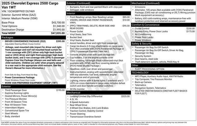 chevrolet express cargo 2025 1GCWGBFPXS1267469 image chevrolet express cargo 2025 1GCWGBFPXS1267469 image